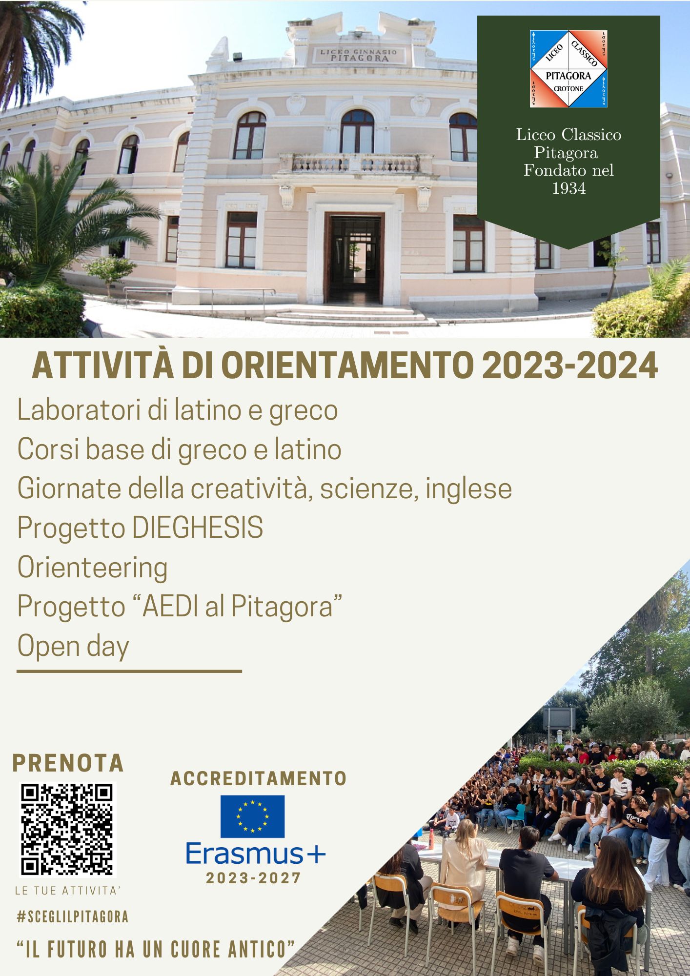 ATTIVITA' DI ORIENTAMENTO 2023-2024 - Liceo Classico Pitagora | Liceo ...